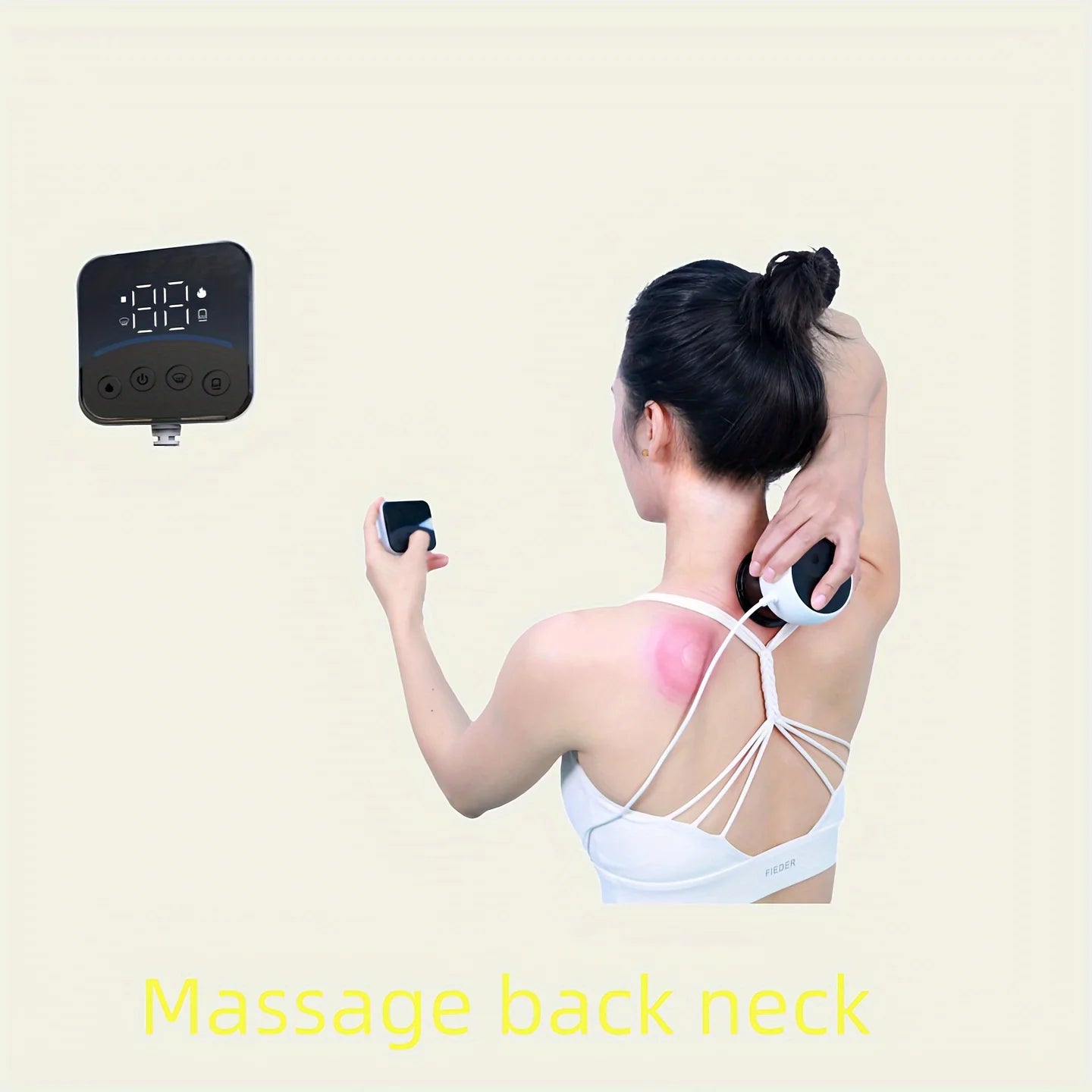 Electric Cupping Smart Vacuum Cupping Visual Remote Control with Cable Can Puller Self-Controlled Cupping Instrument Massage