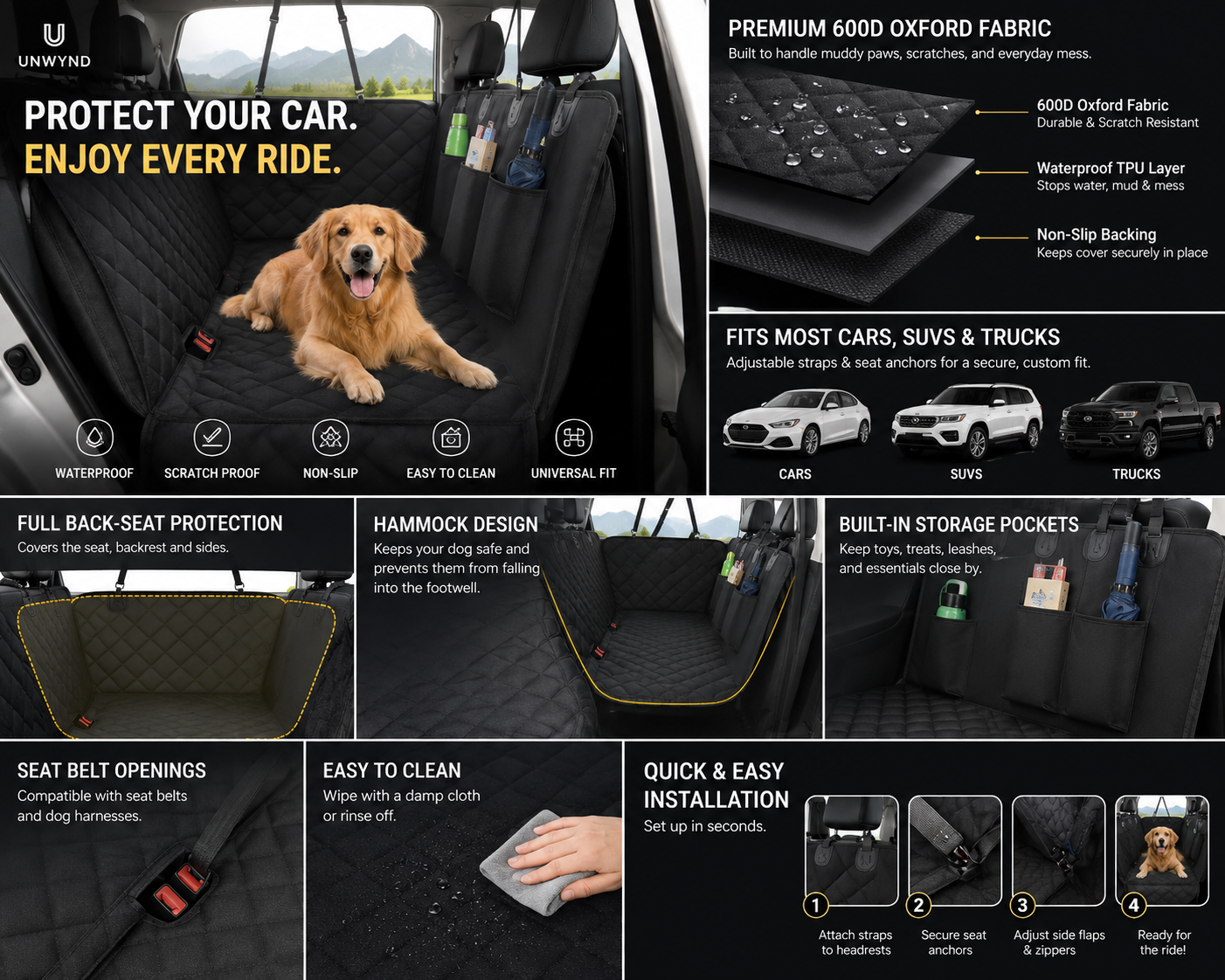 Unwynd™ Dog Car Protection System